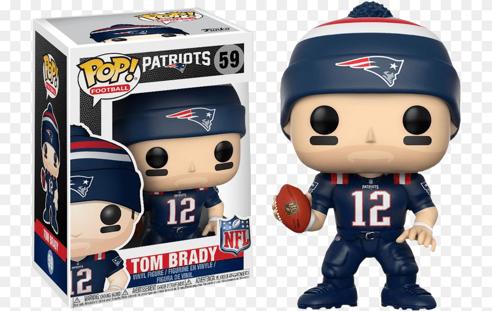 Nfl Football Tom Brady New England Patriots Color Rush Pop Vinyl Figure Tom Brady Funko Pop, Helmet, Baby, Ball, Person Png Image