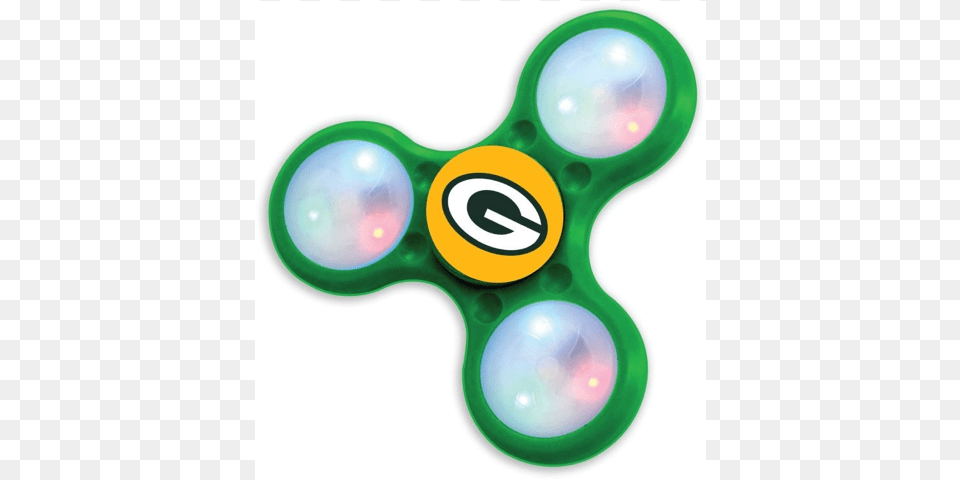 Nfl Green Bay Packers Aminco Led Fidget Spinners St Louis Blues 3 Prong Led Fidget Spinner Game, Toy, Rattle, Smoke Pipe Png Image