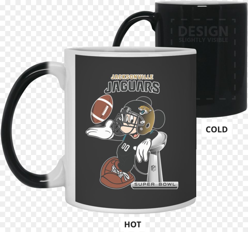 Nfl Jacksonville Jaguars Mickey Mouse Super Bowl Football Avengers Endgame Mug, Cup, Person, Beverage, Coffee Png Image