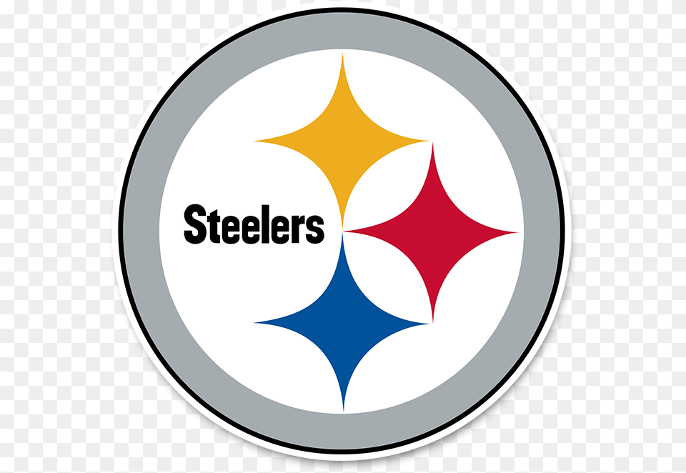 Nfl Logo Stickers U0026 Car Decals Officially Licensed Car Pittsburgh Steelers Logo Svg, Symbol, Disk Free Transparent Png