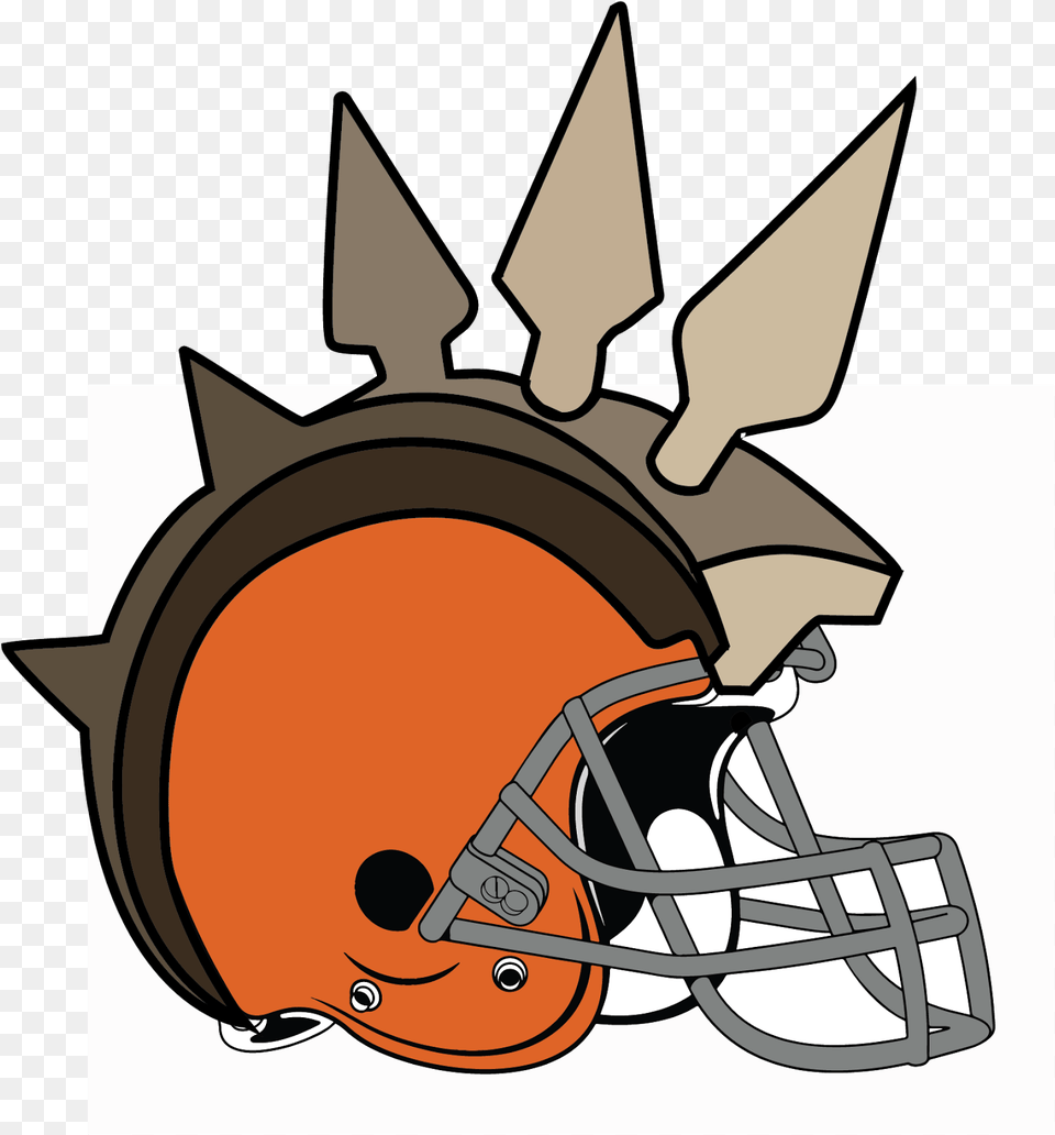Nfl Logos 01 Cleveland Browns New Vs Old Logo, Helmet, American Football, Sport, Football Png Image