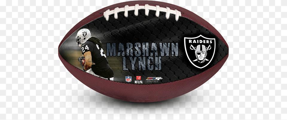 Nfl Marshawn Lynch Raiders Christmas Oakland Raiders, Sport, Ball, Rugby Ball, Rugby Free Transparent Png
