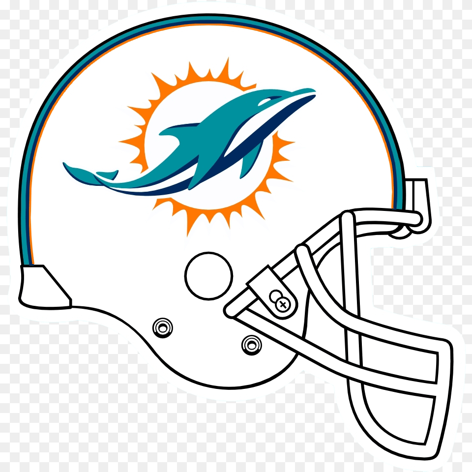 Nfl Miami Dolphins Logo, Helmet, American Football, Football, Football Helmet Free Png Download