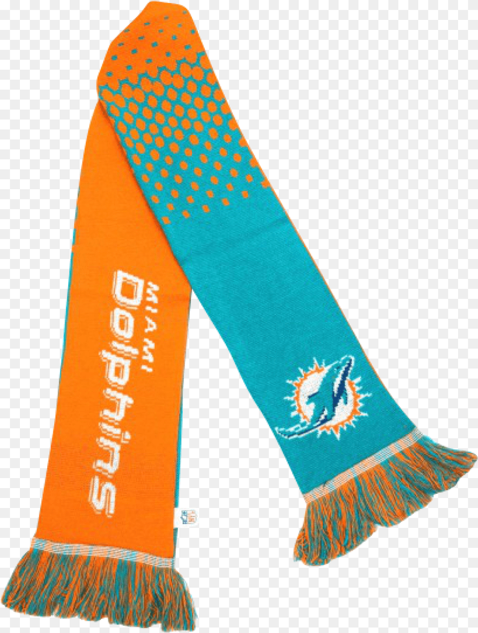 Nfl Miami Dolphins Scarf Miami Dolphins, Clothing, Sash, Stole Free Transparent Png