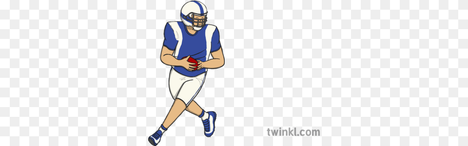 Nfl Player Illustration Twinkl Kick American Football, Helmet, People, Person, American Football Free Png
