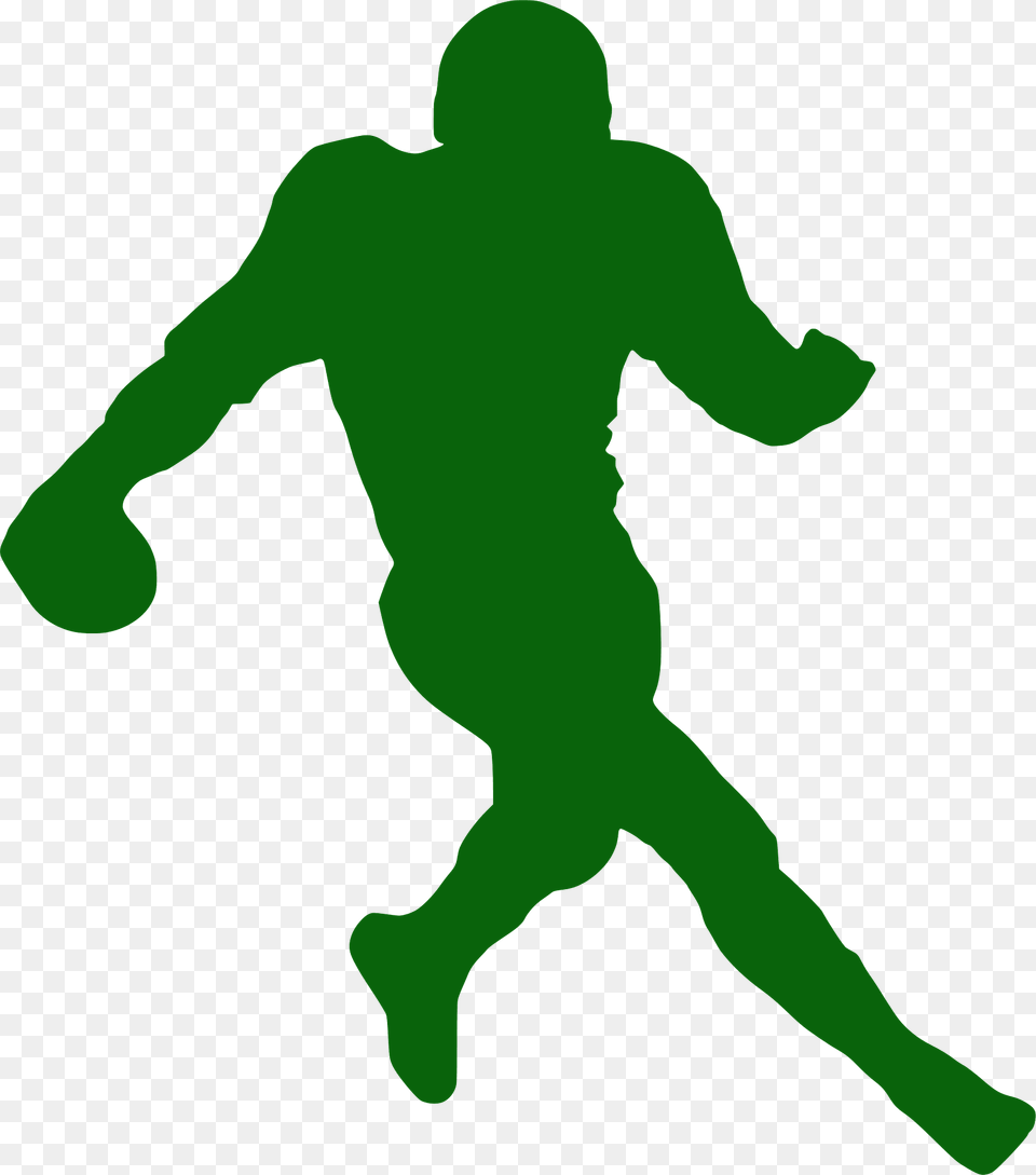 Nfl Player Silhouette, Person, Ball, Handball, Sport Free Png Download