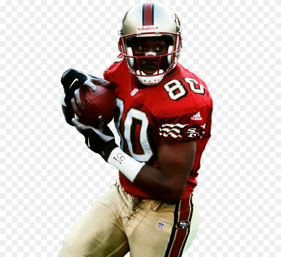 Nfl Players Cut Out Jerry Rice, Sport, Playing American Football, Person, Helmet Free Png