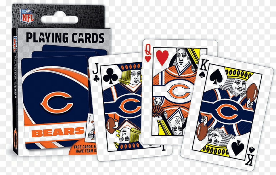 Nfl Playing Cards Chicago Bears Chicago Bears Playing Cards, Emblem, Symbol, Architecture, Pillar Png Image