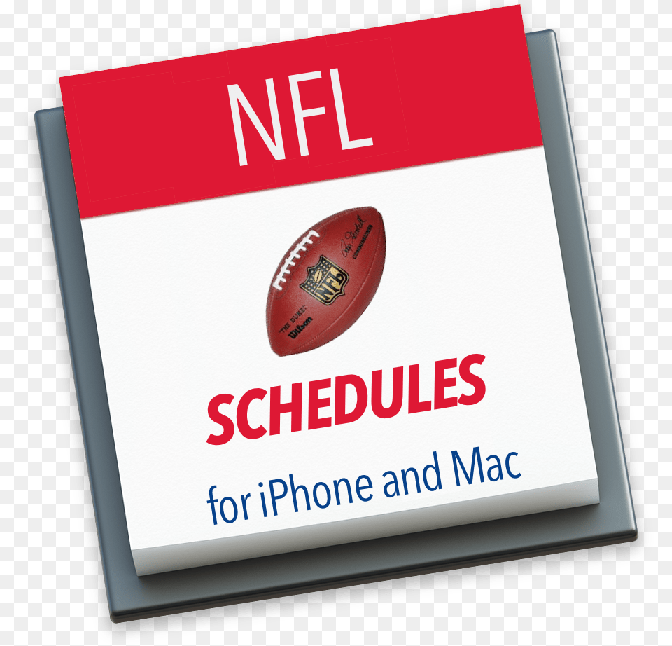 Nfl Schedules For Iphone And Mac Nfl Football Ball, Rugby, Rugby Ball, Sport, Text Png Image