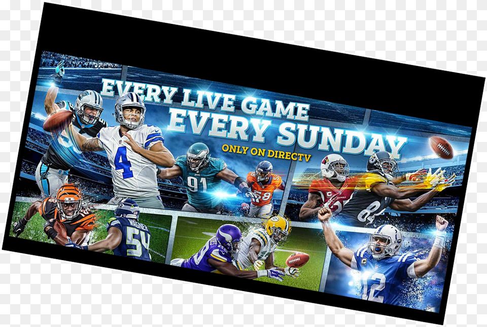 Nfl Sunday Ticket Led Backlit Lcd Display, Person, People, Helmet, Adult Png Image