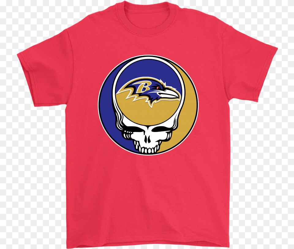 Nfl Team Baltimore Ravens X Grateful Dead Logo Band Shirts Grateful Dead T Shirts 49ers, Clothing, Shirt, T-shirt Free Png