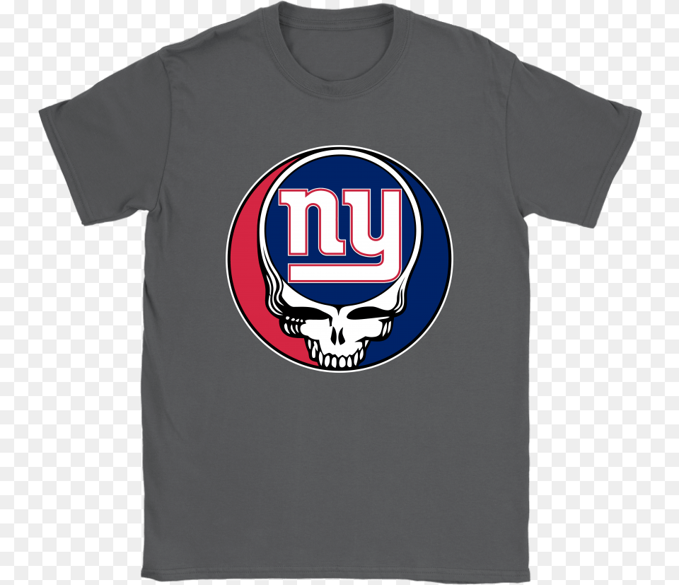 Nfl Team New York Giants X Grateful Dead Logo Band Grateful Dead Steal Your Face, Clothing, Shirt, T-shirt Free Png