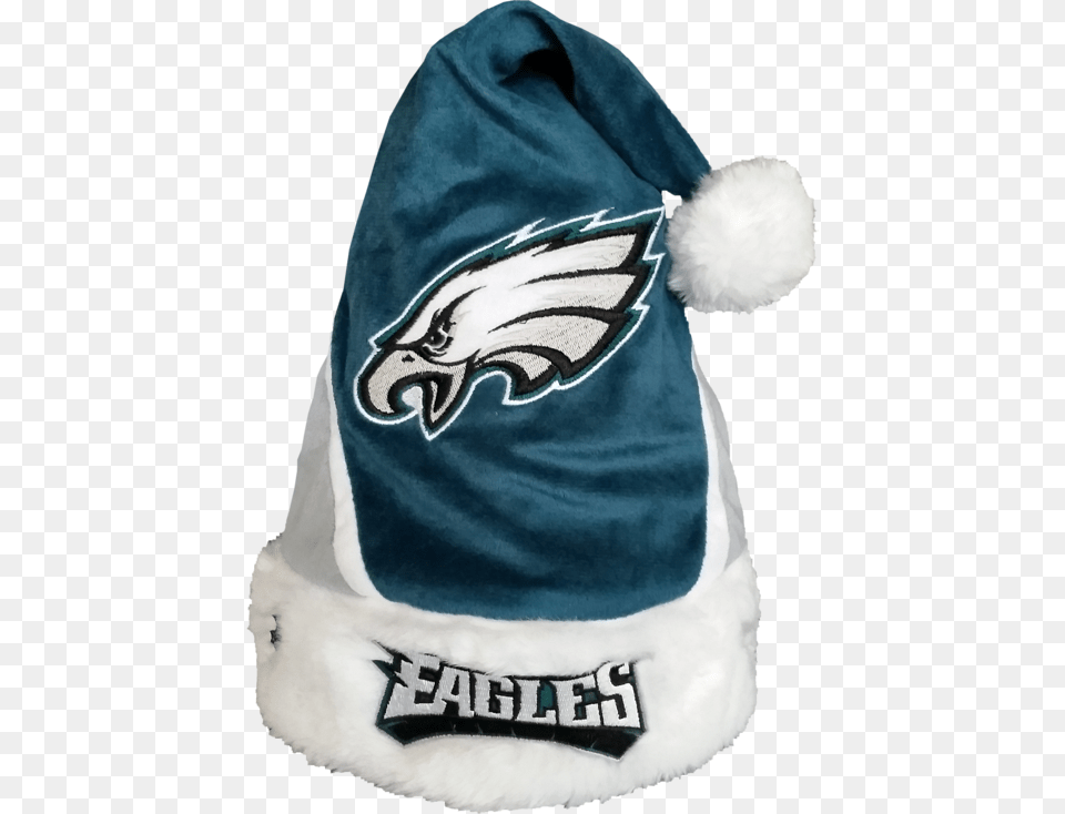 Nfl Team Santa Hat Philadelphia Eagles House Divided Eagles Patriots, Clothing, Cap, Baby, Person Png Image