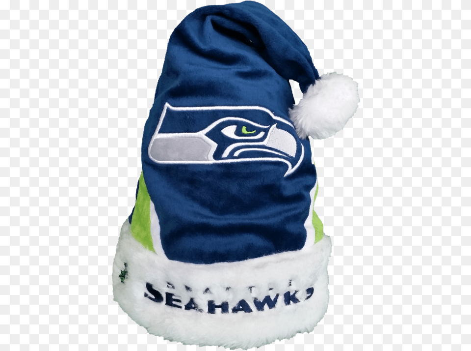 Nfl Team Santa Hat Seattle Seahawks Seattle Seahawks, Clothing, Cap, Baby, Person Png