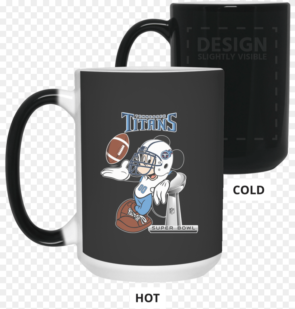 Nfl Tennessee Titans Mickey Mouse Super Bowl Football Mug, Cup, Beverage, Coffee, Coffee Cup Png Image