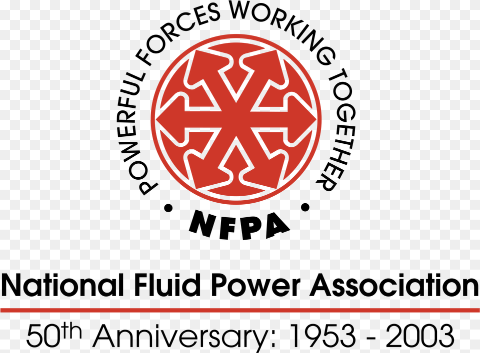 Nfpa 50th Anniversary Logo Transparent National Fluid Power Association, Symbol Png Image