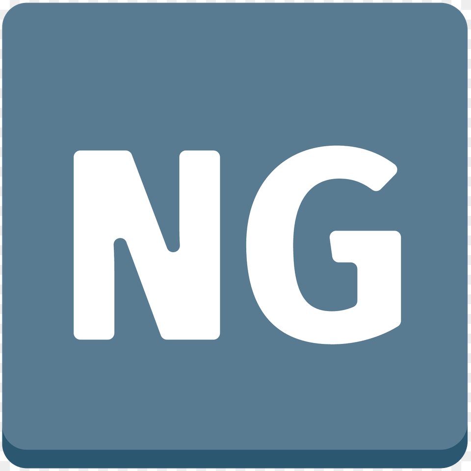 Ng Button Emoji Clipart, Logo, Text, Sign, Symbol Free Transparent Png