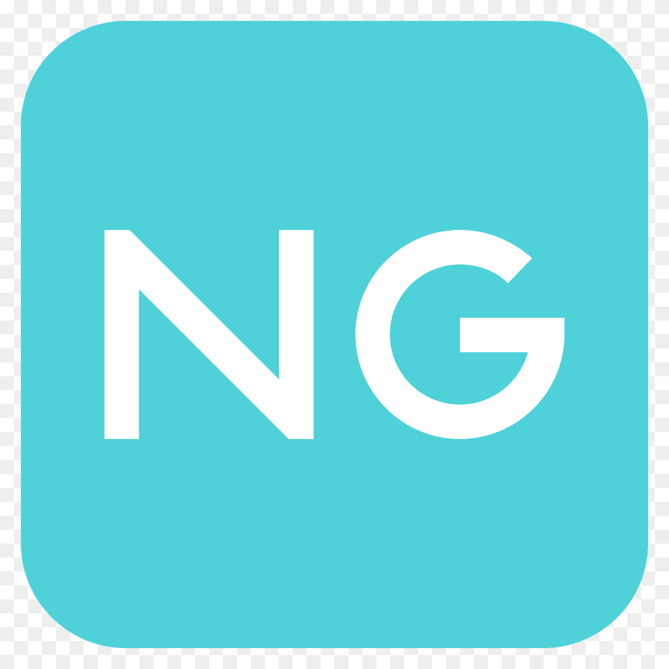 Ng Button Emoji Clipart, Logo, Text Png