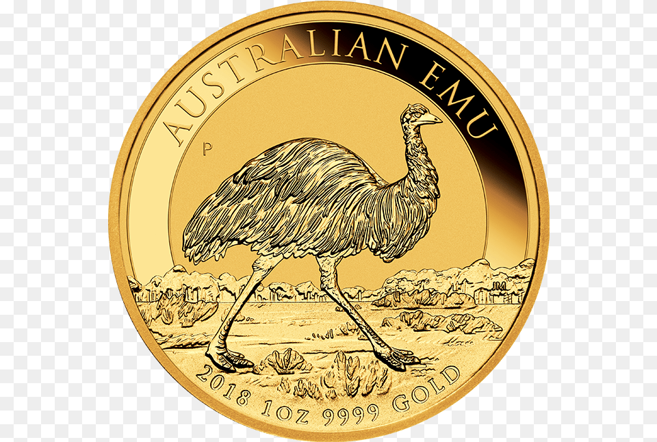 Ngc 2018 Australia 1 Oz Emu, Animal, Bird, Coin, Money Free Png Download