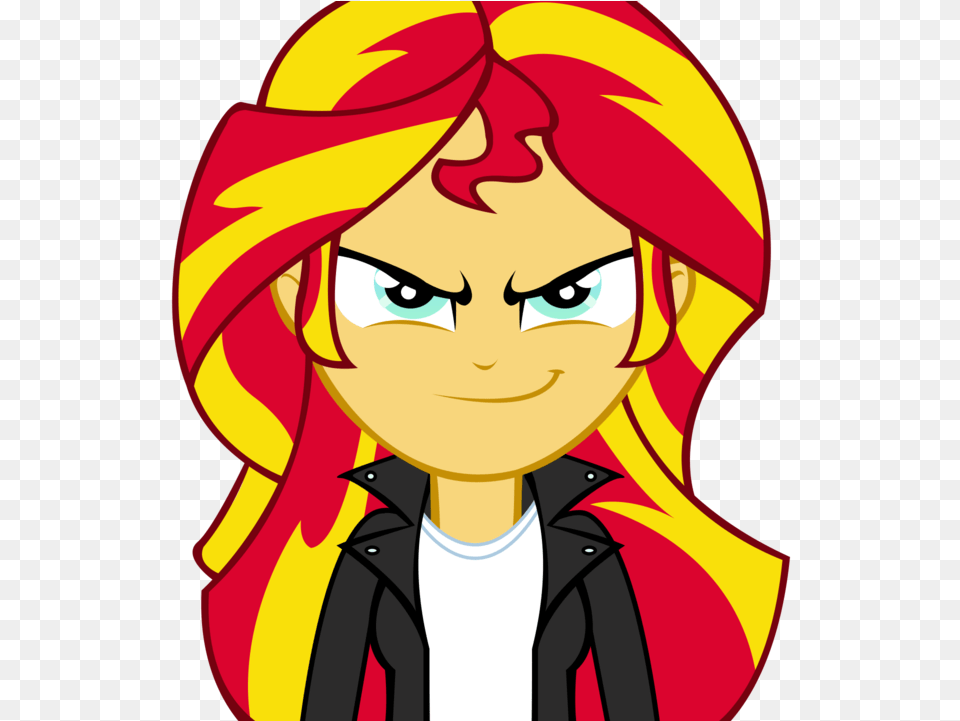 Ngrycritic Clothes Equestria Girls Evil Grin Female Mlp Eg Sunset Shimmer Evil, Baby, Person, Publication, Art Png