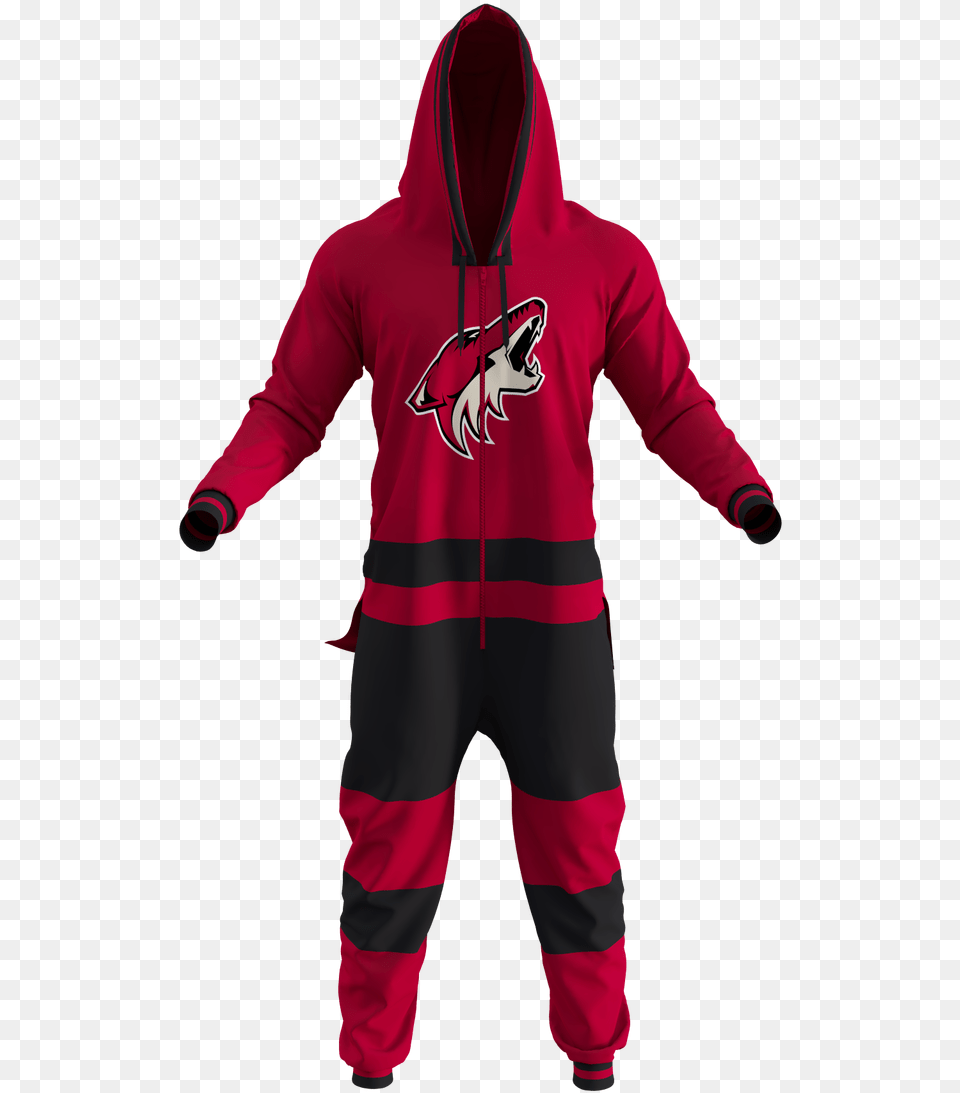 Nhl Adult Onesie Flyers, Clothing, Hood, Hoodie, Knitwear Free Transparent Png