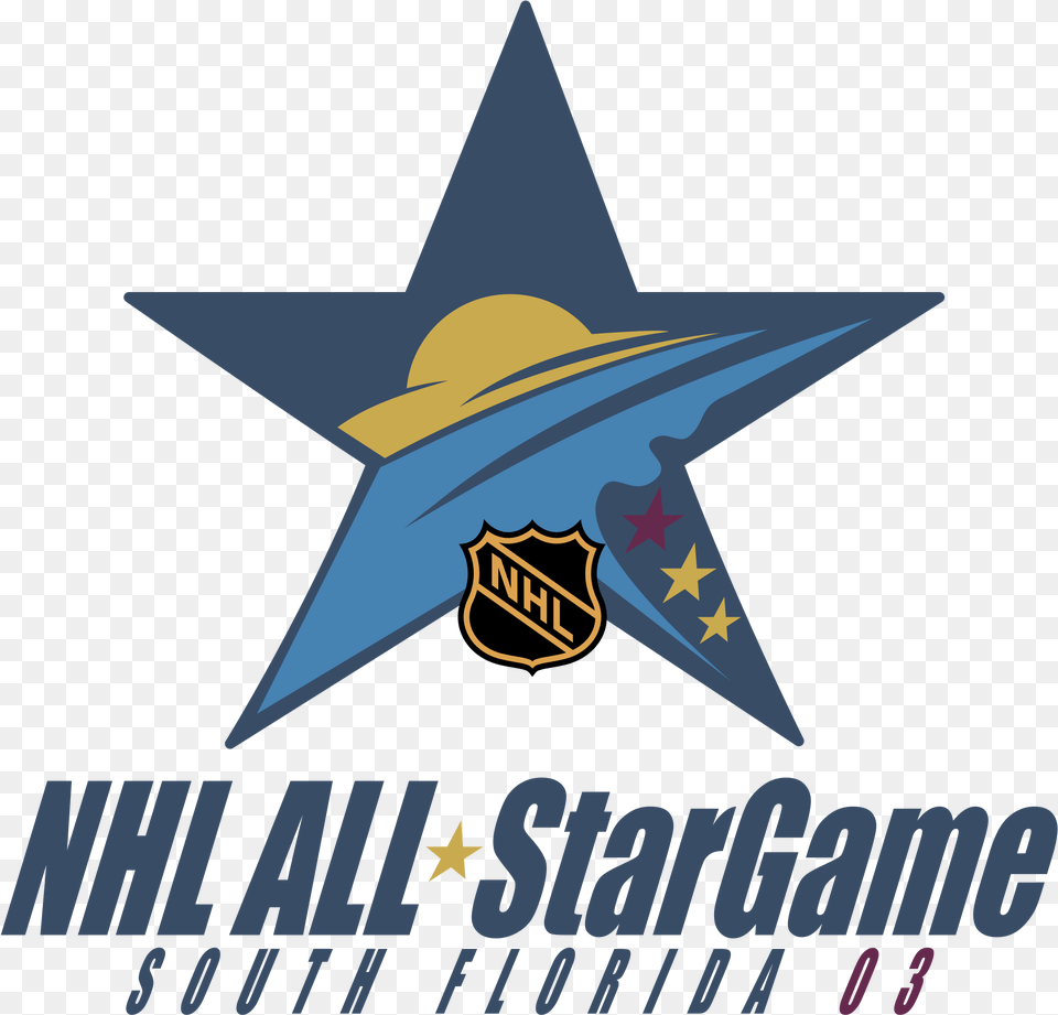 Nhl All Star Game 2003 Logo Transparent, Star Symbol, Symbol, Clothing, Hat Free Png Download