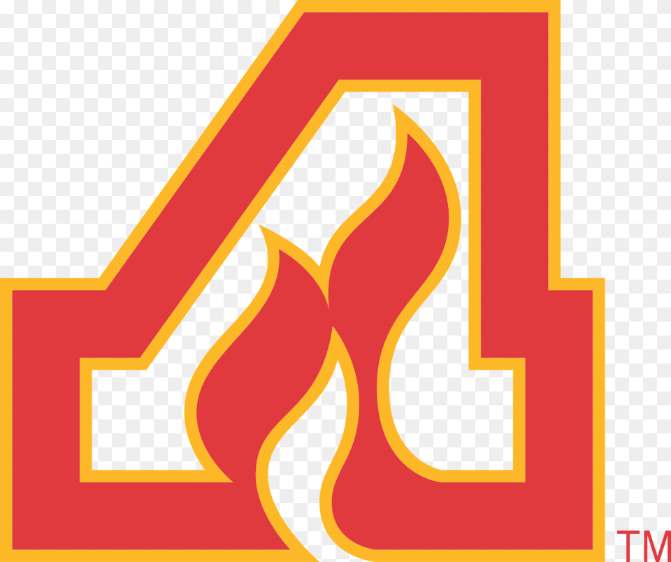 Nhl Logos Calgary Flames A Logo, Number, Symbol, Text, Dynamite Free Png