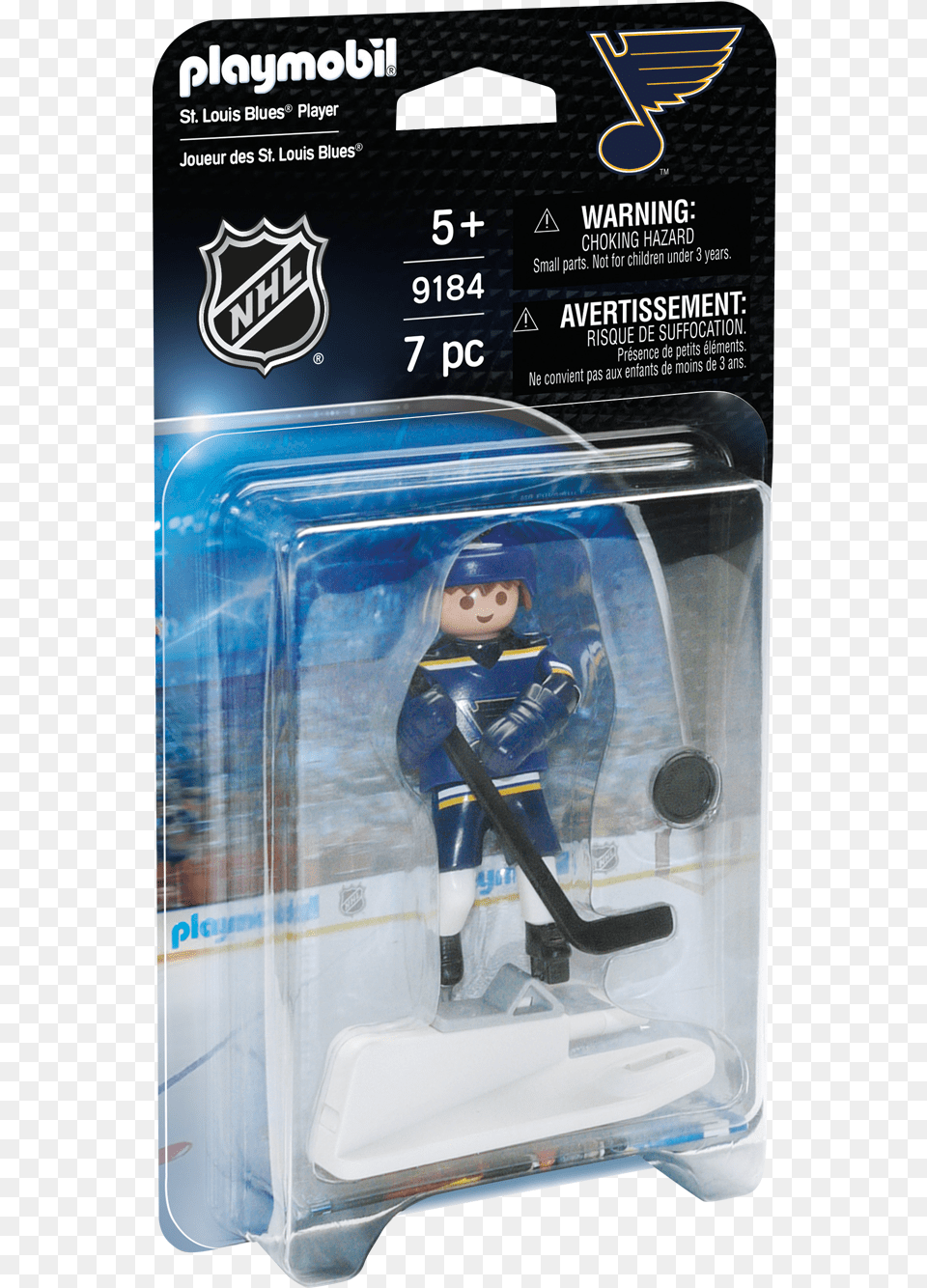 Nhl St Louis Blues Player 9184 Playmobil Usa Playmobil Nhl Blue Jackets, Figurine, Boy, Child, Male Free Png