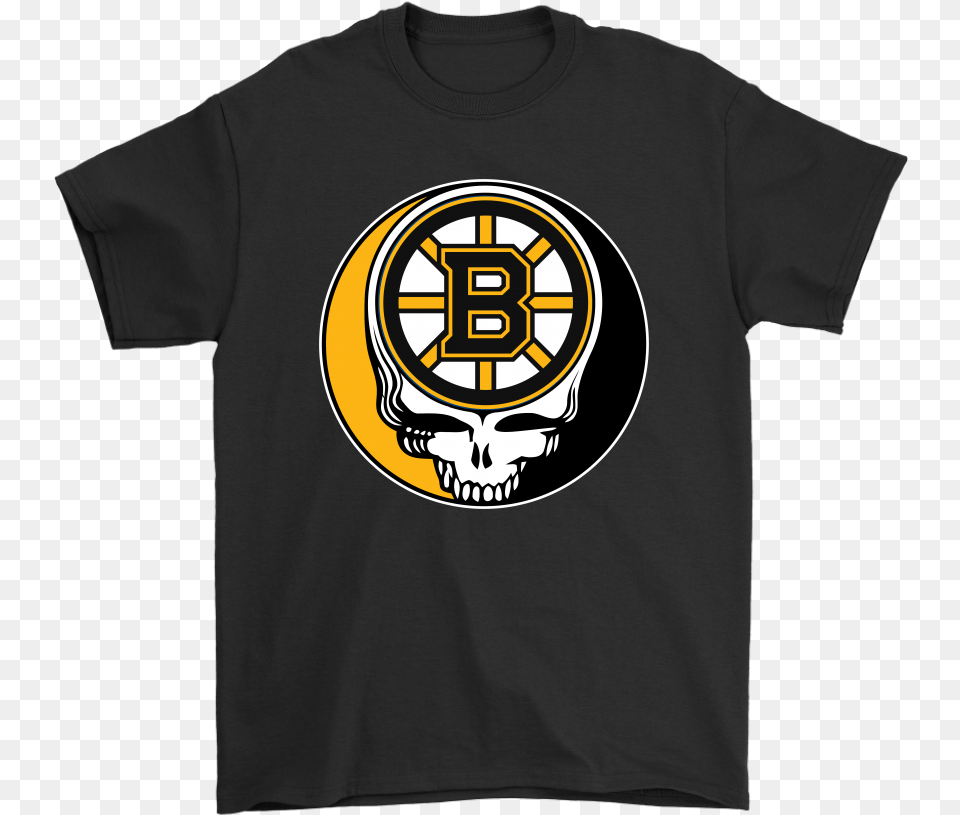 Nhl Team Boston Bruins X Grateful Dead Logo Band Shirts Boston Bruins, Clothing, Shirt, T-shirt Free Transparent Png