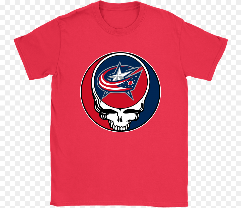 Nhl Team Columbus Blue Jackets X Grateful Dead Logo Columbus Blue Jackets, Clothing, Shirt, T-shirt Png