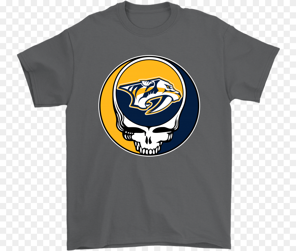 Nhl Team Nashville Predators X Grateful Dead Logo Band Grateful Dead Steal Your Face, Clothing, Shirt, T-shirt, Helmet Free Transparent Png