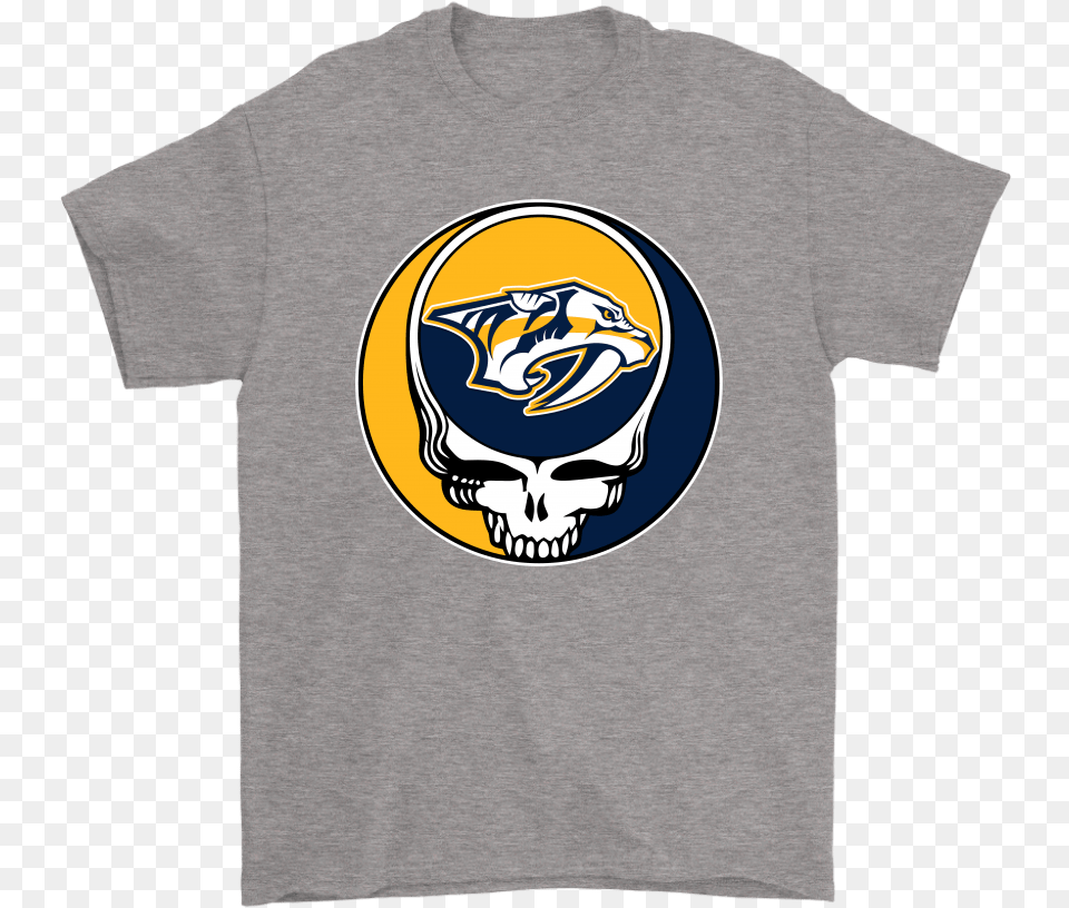 Nhl Team Nashville Predators X Grateful Dead Logo Band Grateful Dead Steal Your Face, Clothing, T-shirt, Helmet, Shirt Free Png