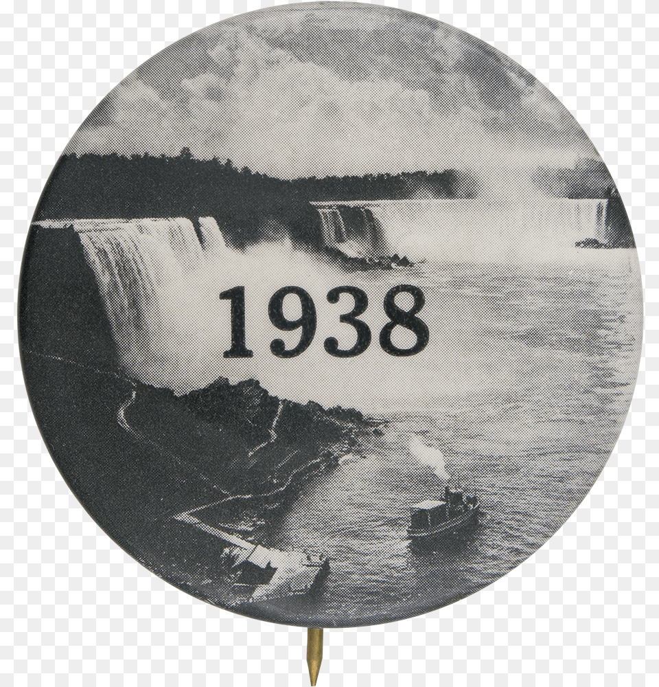 Niagara Falls 1938 Event Button Museum Traffic Sign, Number, Symbol, Text, Water Png
