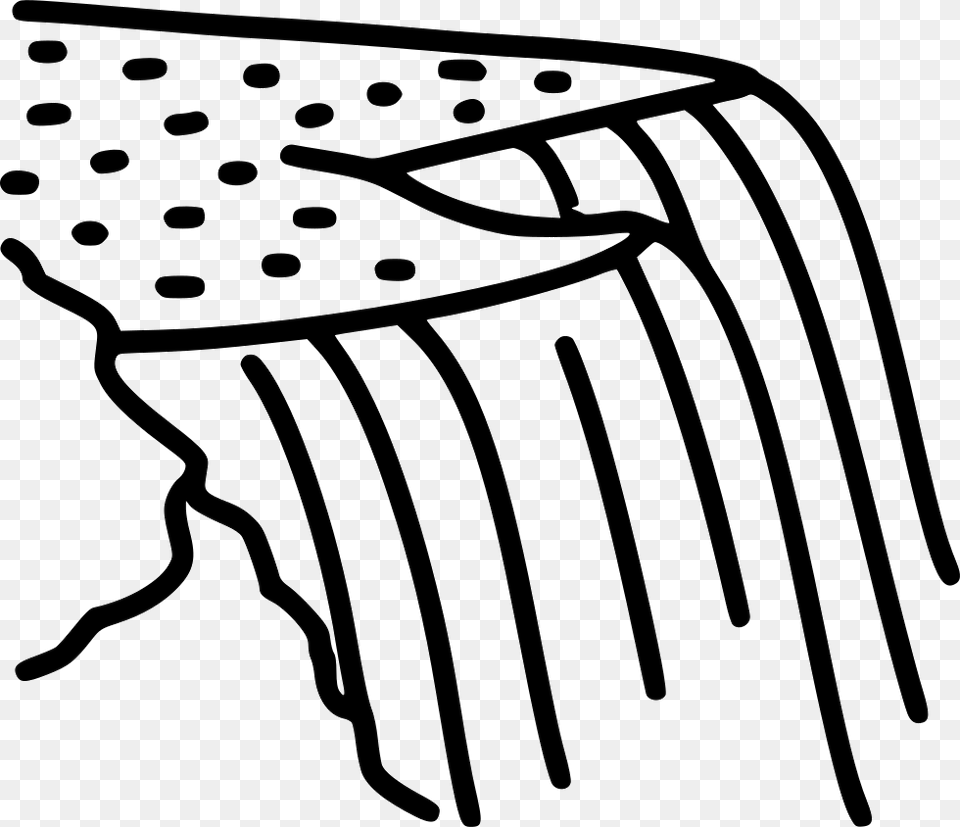 Niagara Falls Comments Niagara Falls Drawing Easy, Cutlery, Fork, Appliance, Blow Dryer Free Transparent Png