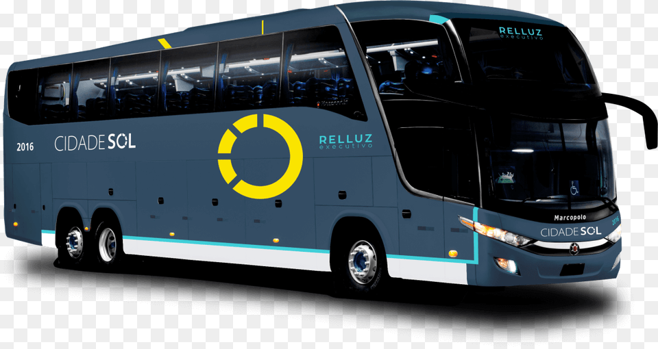 Nibus Da Cidade Sol, Bus, Transportation, Vehicle, Tour Bus Free Transparent Png