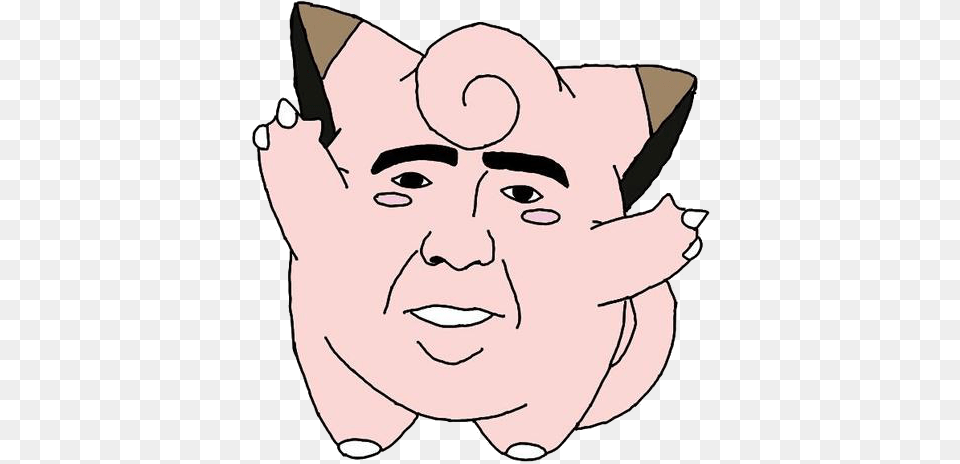 Nic Cage39s Face On A Clefairy Nick Cage Video Game Character, Baby, Person, Art, Stencil Png Image