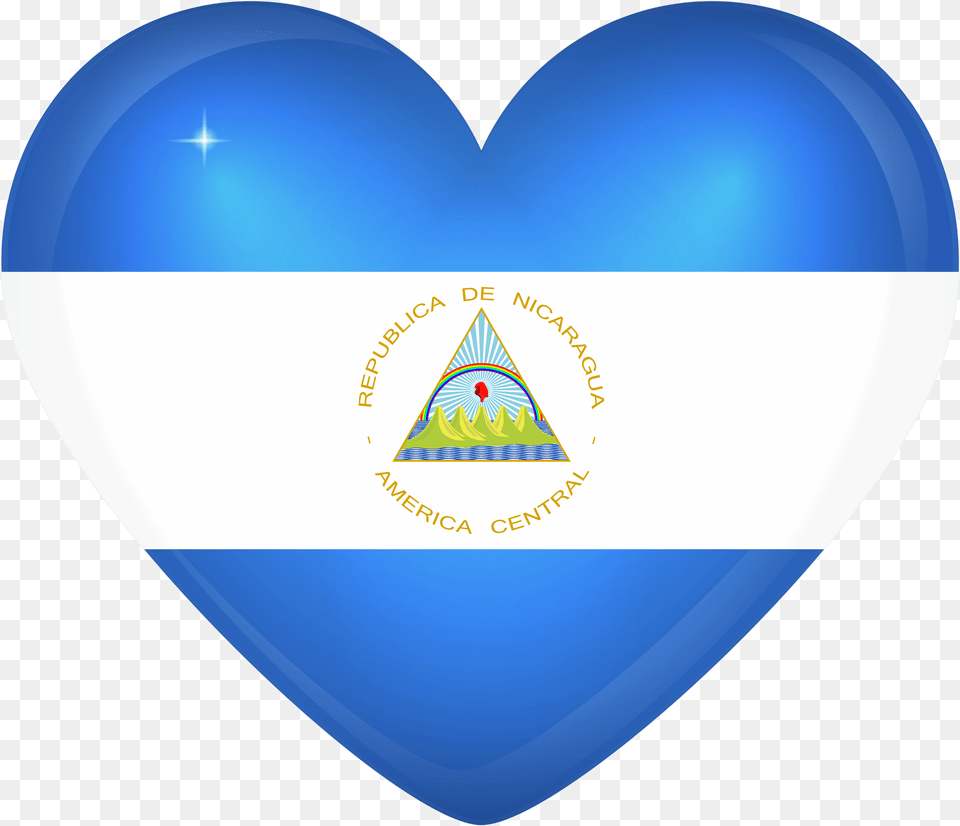 Nicaragua Flag, Triangle, Balloon, Disk, Logo Free Transparent Png