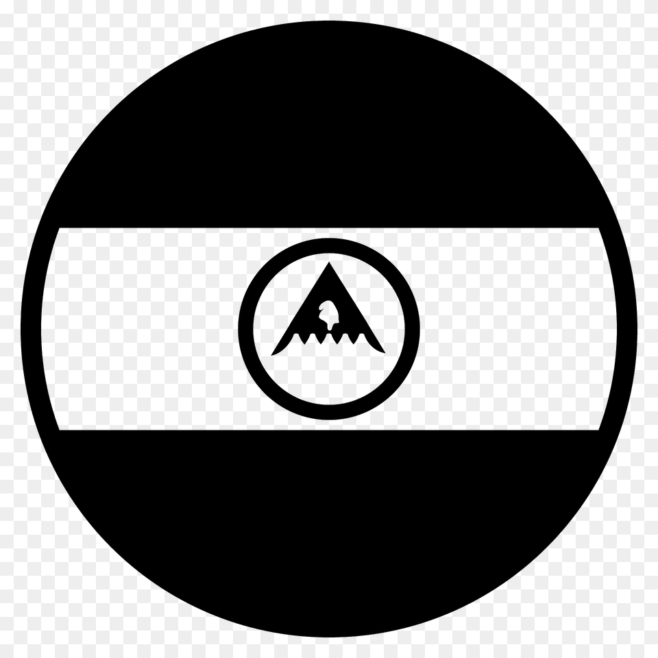 Nicaragua Flag Emoji Clipart, Logo, Disk, Symbol Png Image