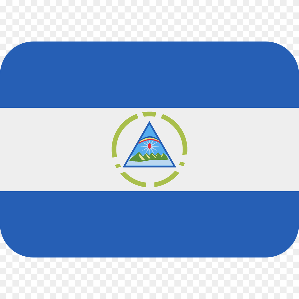 Nicaragua Flag Emoji Clipart, Triangle, Logo Png