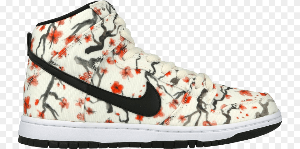 Nice Cheap 78d86 C531f Sb Dunk High Pro Cherry Blossom Nike Mens Sb Dunk High Pro 39cherry Blossom39 Sneakers, Clothing, Footwear, Shoe, Sneaker Free Png Download