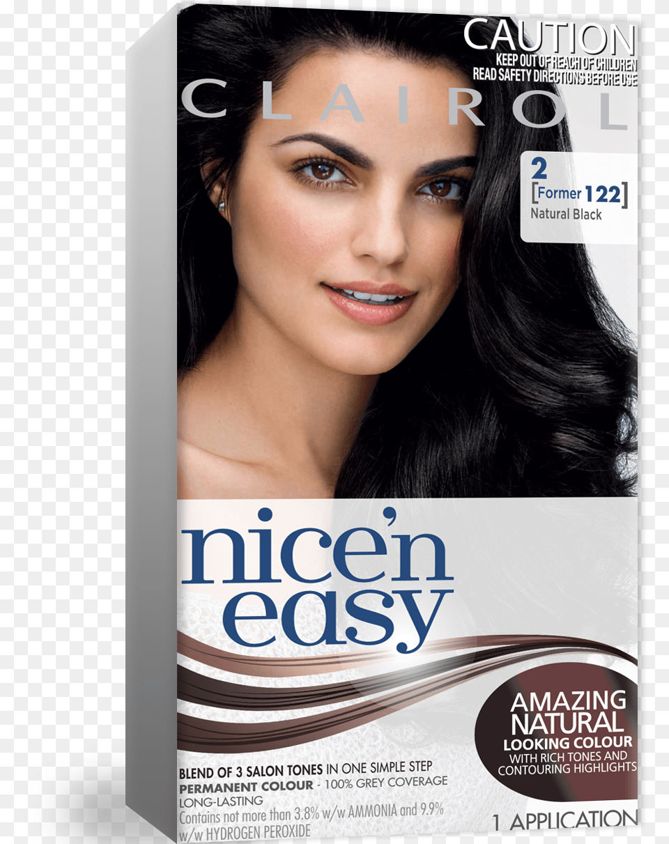 Nice N Easy Brown Black Hair Color Brand, Advertisement, Publication, Poster, Face Free Png Download