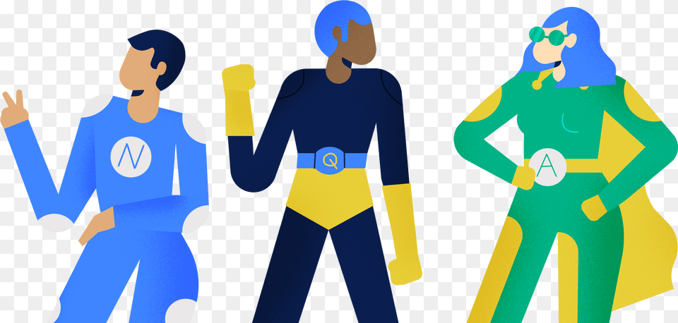 Nicereply Qualitista And Aircall Superheroes Call Center Superhero, People, Clothing, Long Sleeve, Pants Png