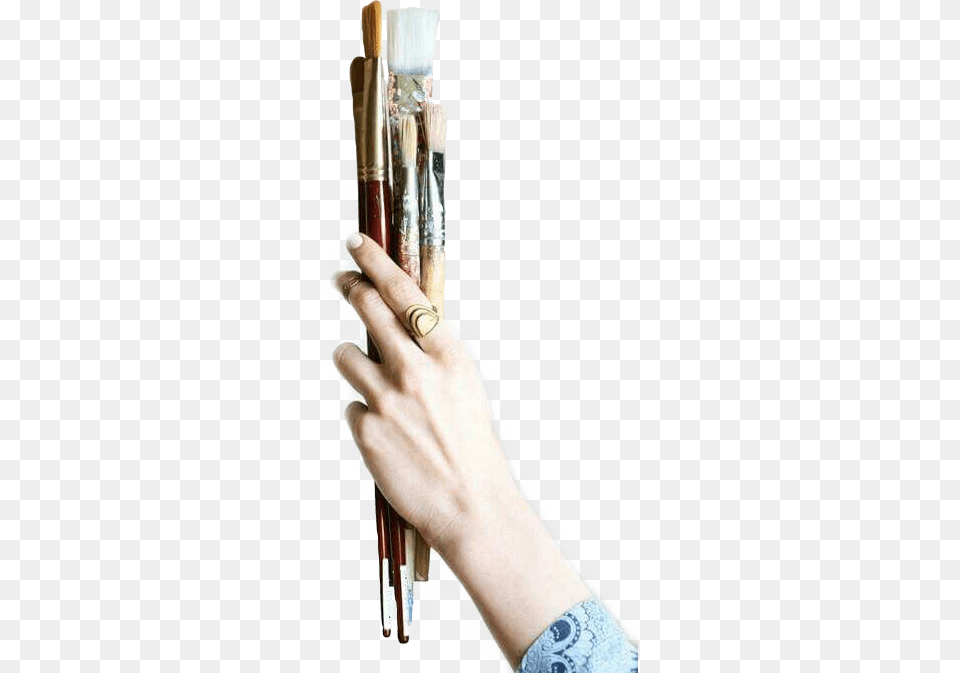 Niche Nichememe Paintbrushes Freetoedit Writing, Brush, Device, Tool, Person Png Image