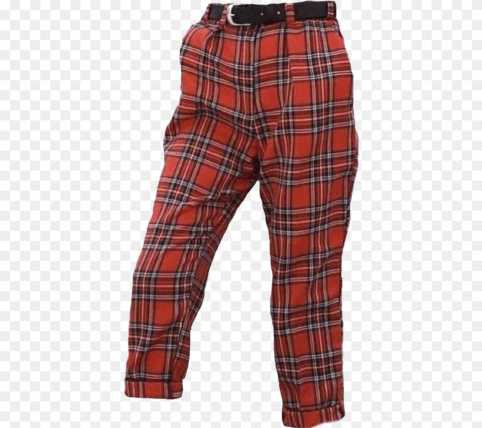 Niche Pants Pant Bottoms Aesthetic Tumblr Red Plaid Pants Aesthetic, Clothing, Tartan, Coat Png