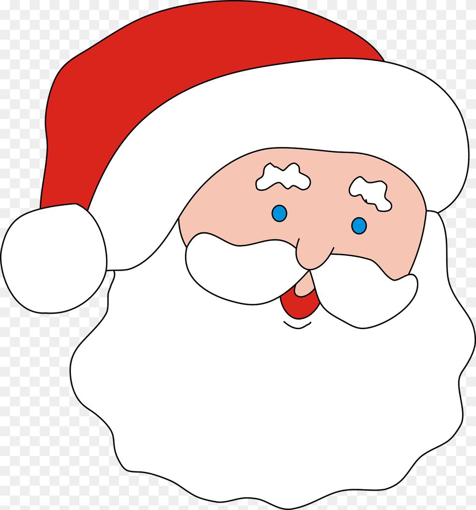 Nicholas Holy Santa Claus Cap Face The Head Of Cartoon, Winter, Baby, Outdoors, Person Png Image