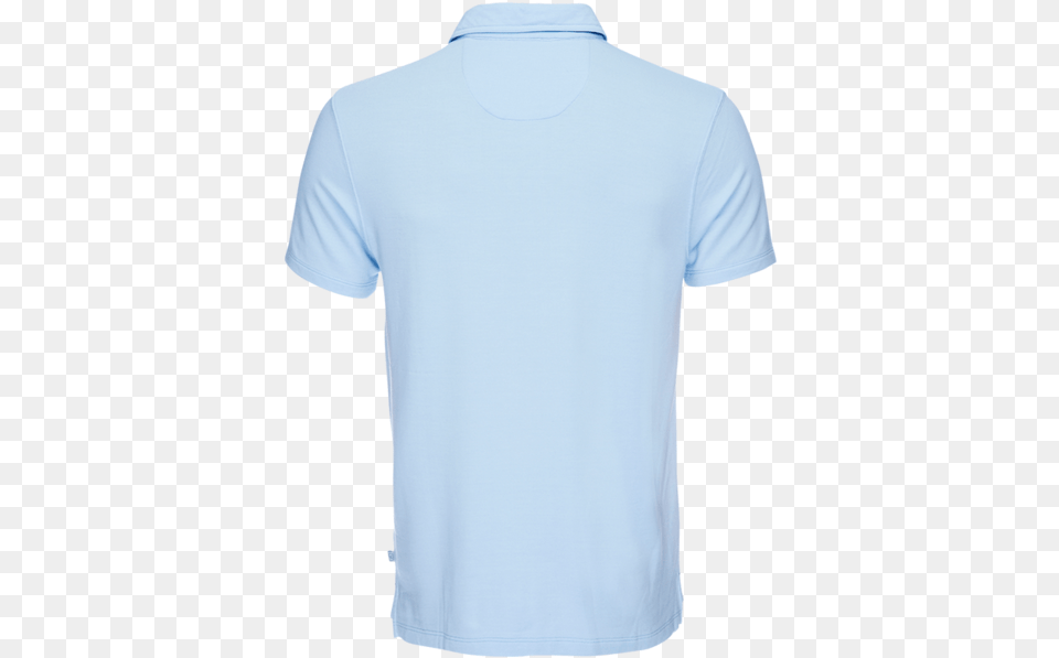 Nicholas Modal Polo In Light Blue Light Blue Polo Shirt Back, Clothing, T-shirt Png