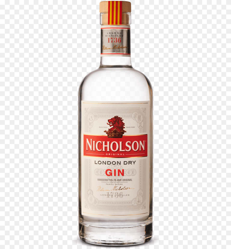 Nicholson London Dry Gin, Alcohol, Beverage, Liquor, Beer Png Image