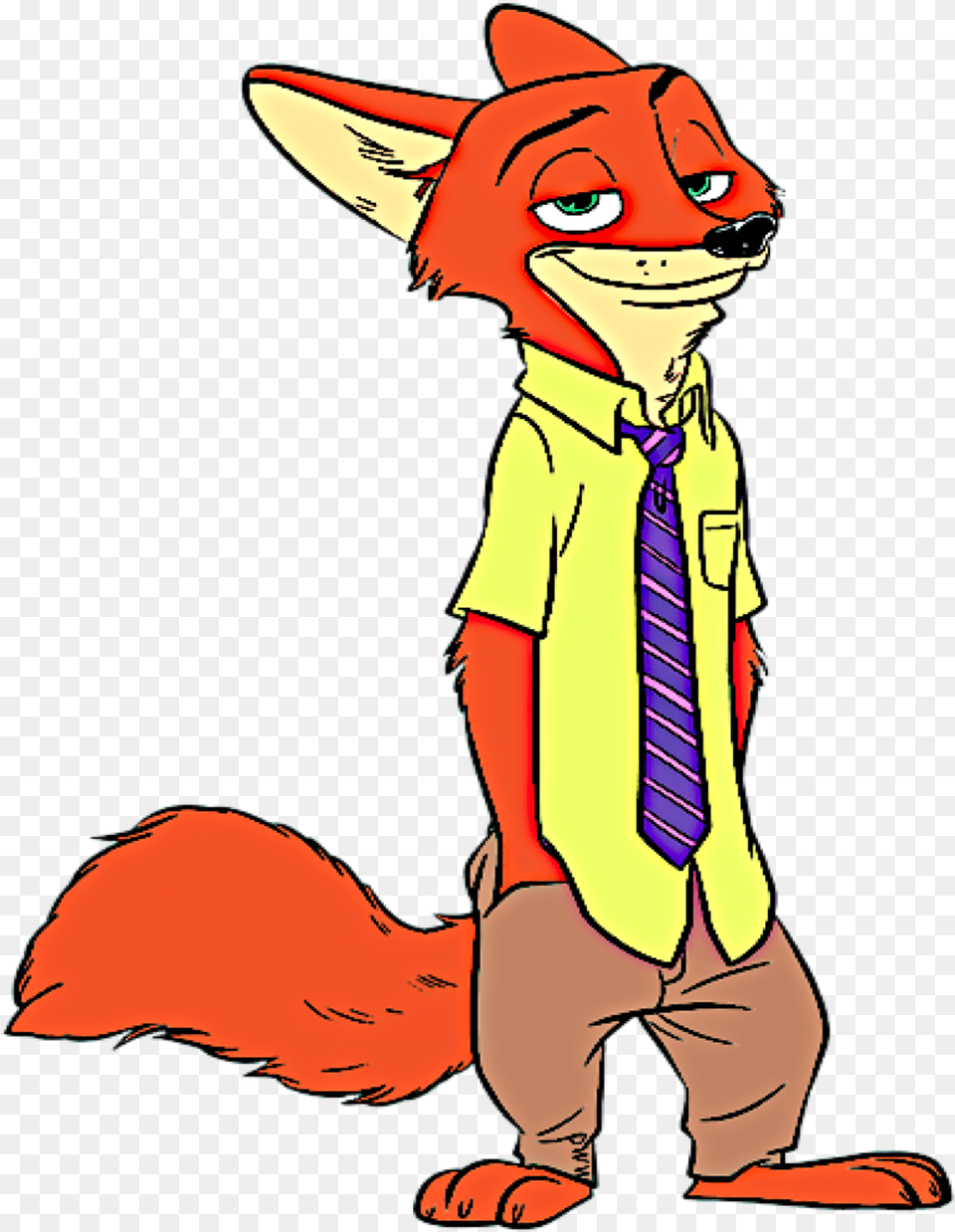 Nick Clipart Zootopia Fox Clipart, Accessories, Formal Wear, Tie, Person Free Png
