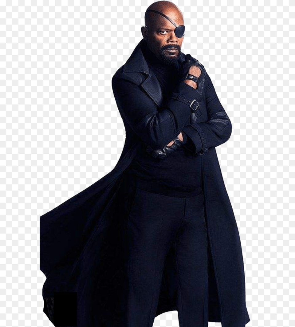 Nick Fury Avengers Nick Fury, Suit, Clothing, Coat, Formal Wear Free Transparent Png