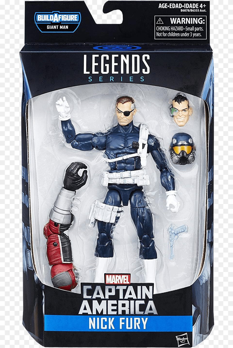 Nick Fury Marvel Legends 6 Action Figure Marvel Legends Captain America Giant Man, Adult, Person, Male, Clothing Free Png Download